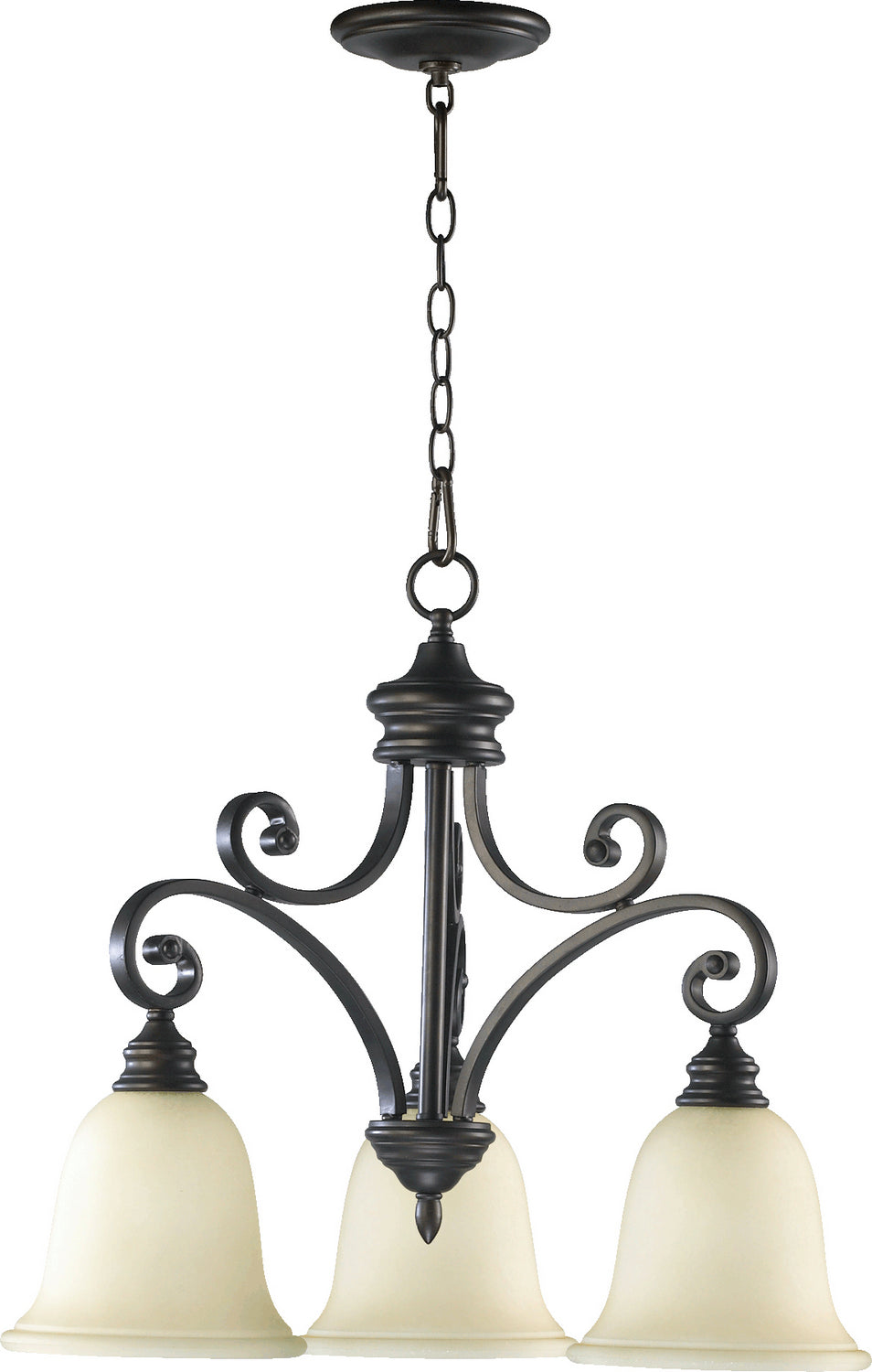 Quorum Bryant 6354-3-86 Chandelier Light - Oiled Bronze