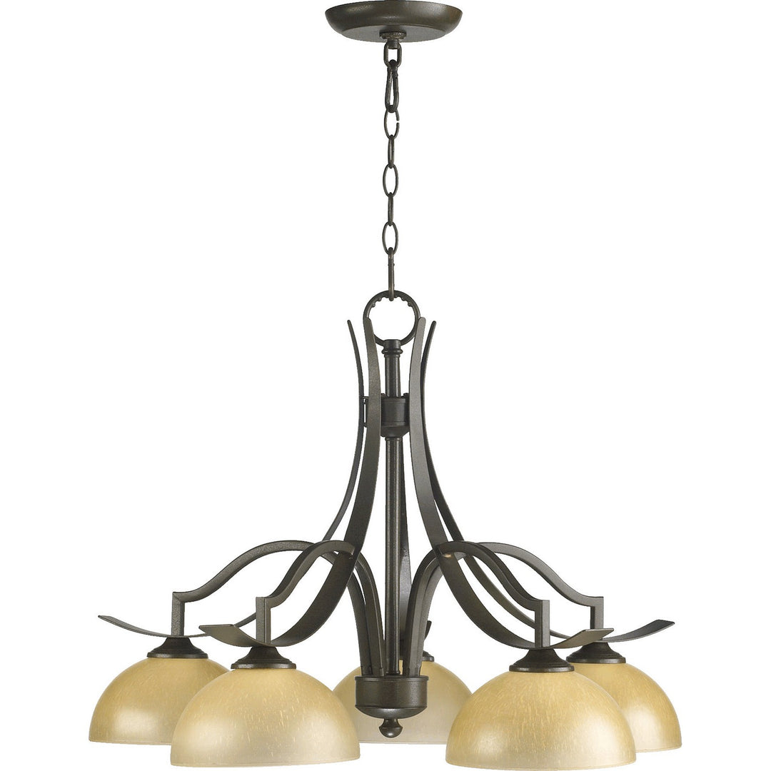 Quorum Atwood 6496-5-86 Chandelier Light - Oiled Bronze