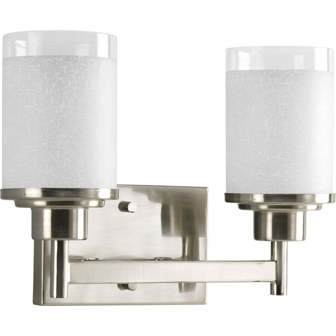 Progress Alexa P2977-09 Bath Vanity Light 13 in. wide - Brushed Nickel