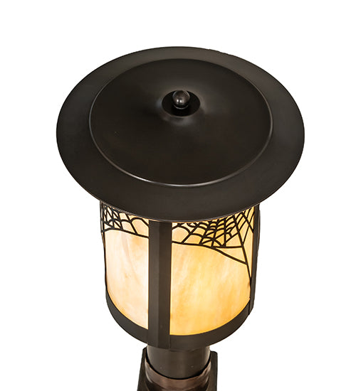 Meyda Tiffany Lighting 33935 Fulton One Light Post Mount Outdoor Bronze / Dark