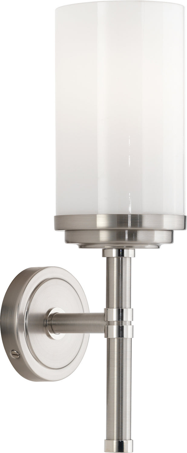 Robert Abbey Halo B1324 Wall Sconce Light - Brushed Nickel w/Polished Nickel