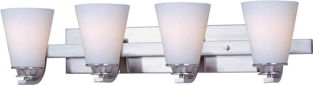 Maxim Conical 9014SWSN Bath Vanity Light 27 in. wide - Satin Nickel