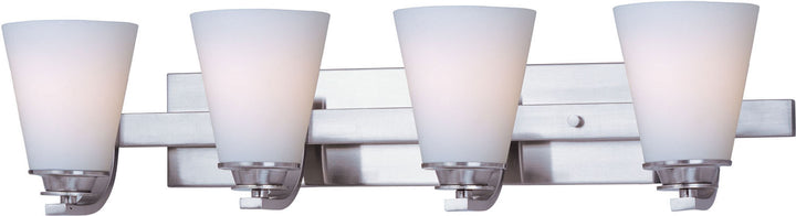 Maxim Conical 9014SWSN Bath Vanity Light 27 in. wide - Satin Nickel