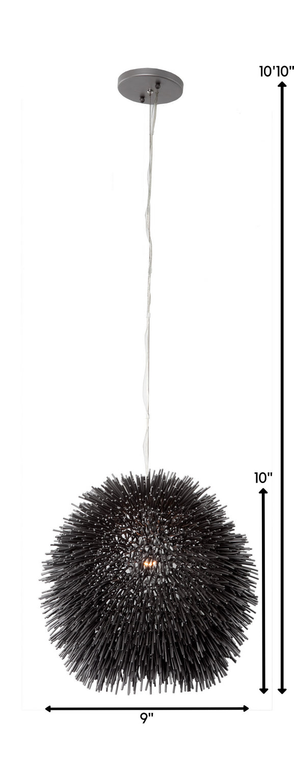 Varaluz Urchin 169M01BL Pendant Light - Black