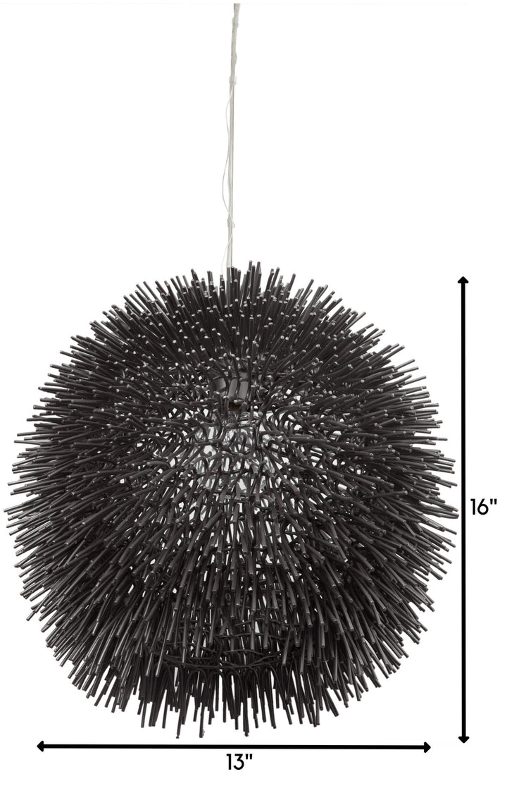 Varaluz Urchin 169P01BL Pendant Light - Black