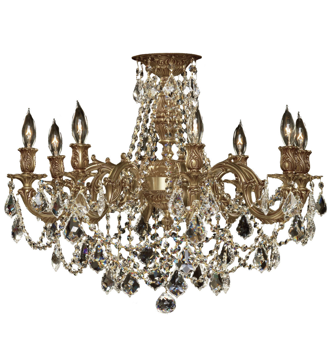American Brass & Crystal Biella FM9204-A-03G Ceiling Light - French Gold Glossy