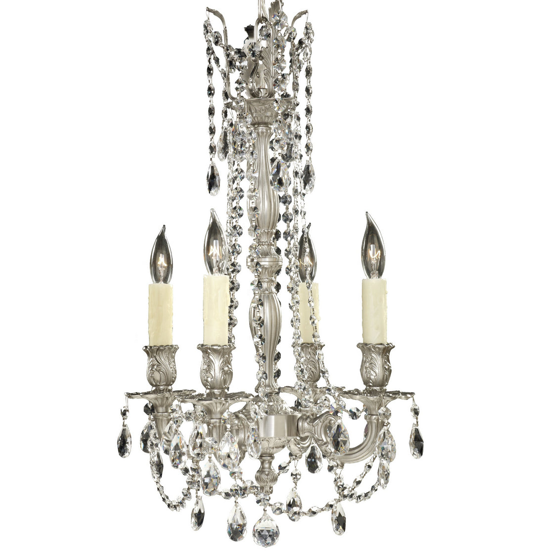 American Brass & Crystal Biella CH9211-O-07G-PI Chandelier Light - Satin Nickel