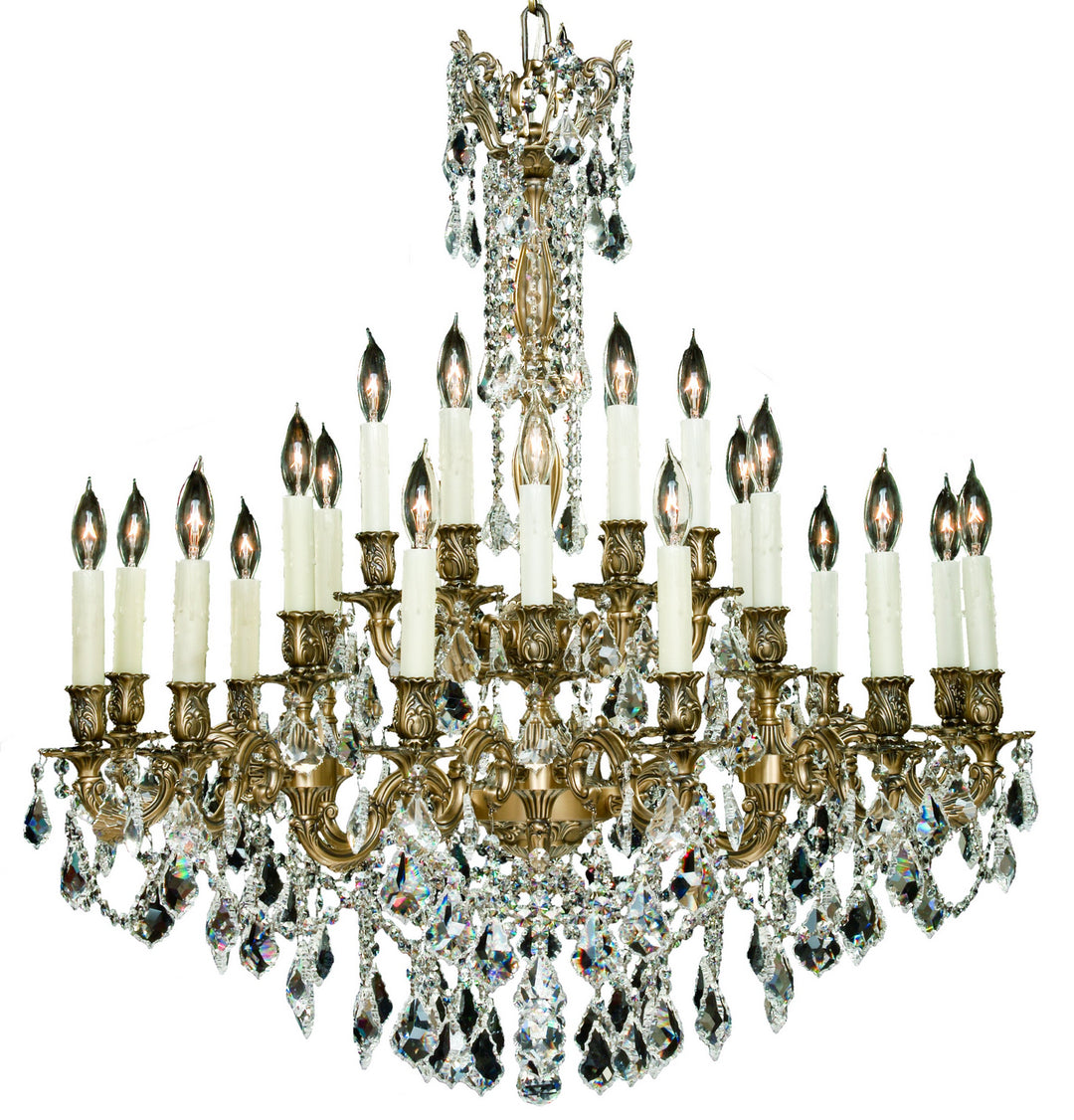 American Brass & Crystal Elise CH9322-A-02G-PI Chandelier Light - Antique Black Glossy