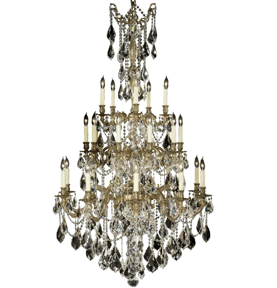 American Brass & Crystal Bellagio CH9826-A-02G-PI Chandelier Light - Antique Black Glossy