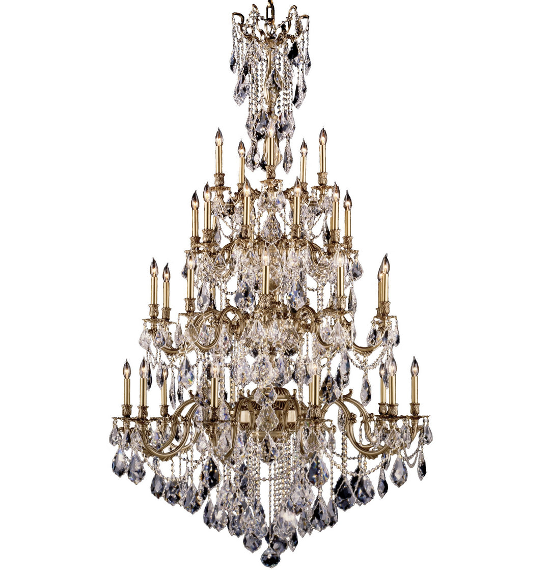 American Brass & Crystal Bellagio CH9827-A-03G-ST Chandelier Light - French Gold Glossy