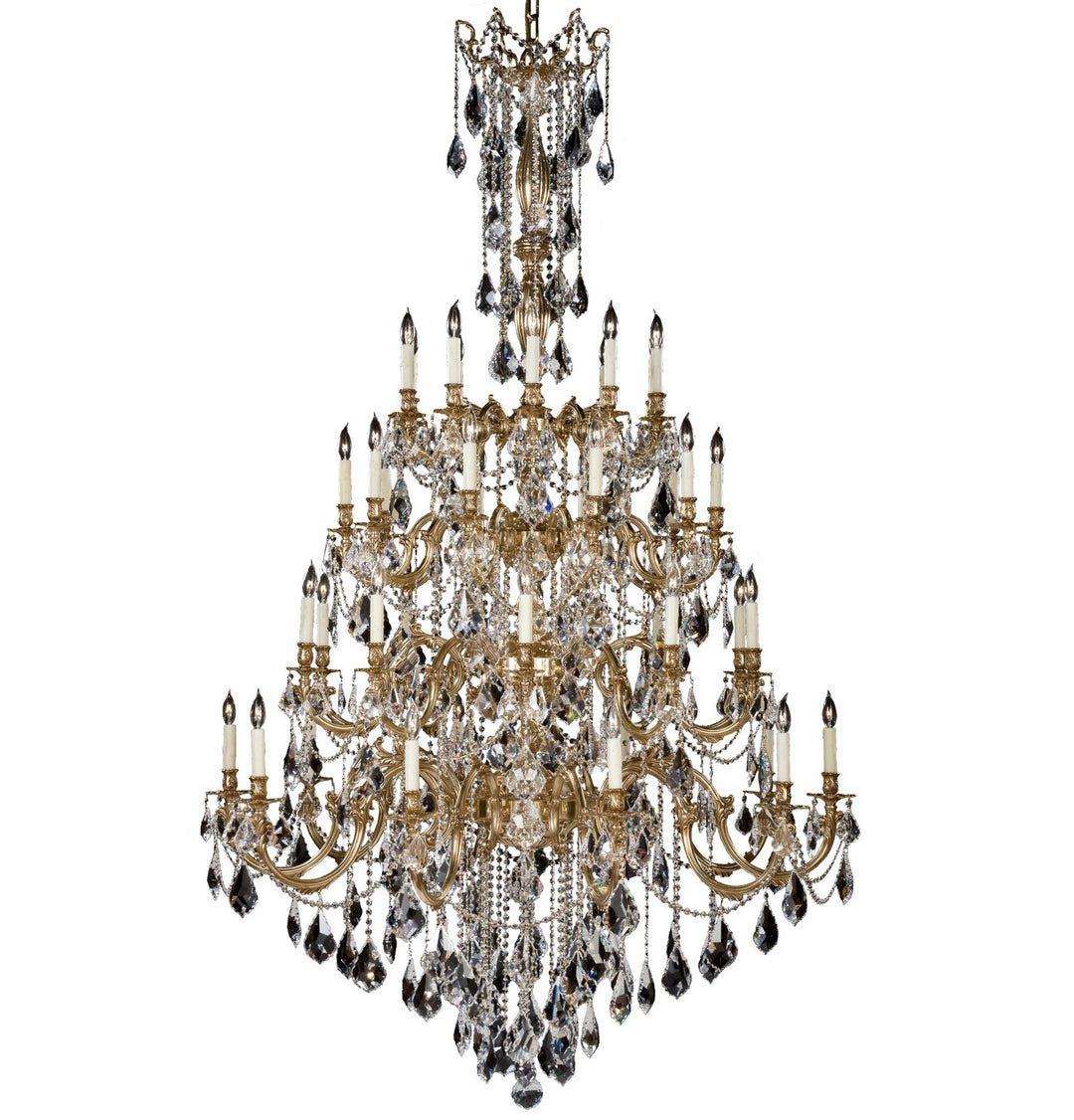American Brass & Crystal Bellagio CH9828-A-01G-PI Chandelier Light - Polished Brass w/Umber Inlay
