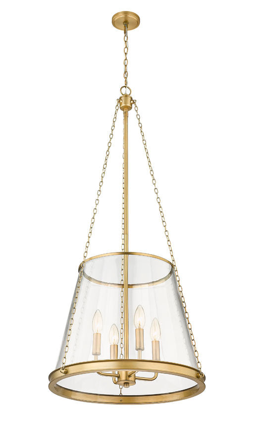 Z-Lite Prescott 341P18-RB Pendant Light - Rubbed Brass