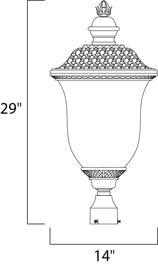 Maxim Lighting 3421WGOB  Carriage House Dc Outdoor Oriental Bronze