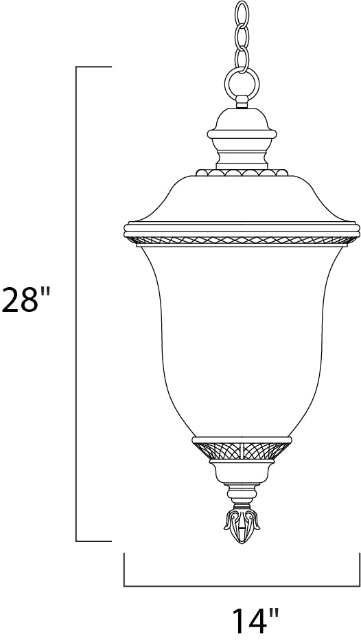 Maxim Lighting 3428WGOB  Carriage House Dc Outdoor Oriental Bronze