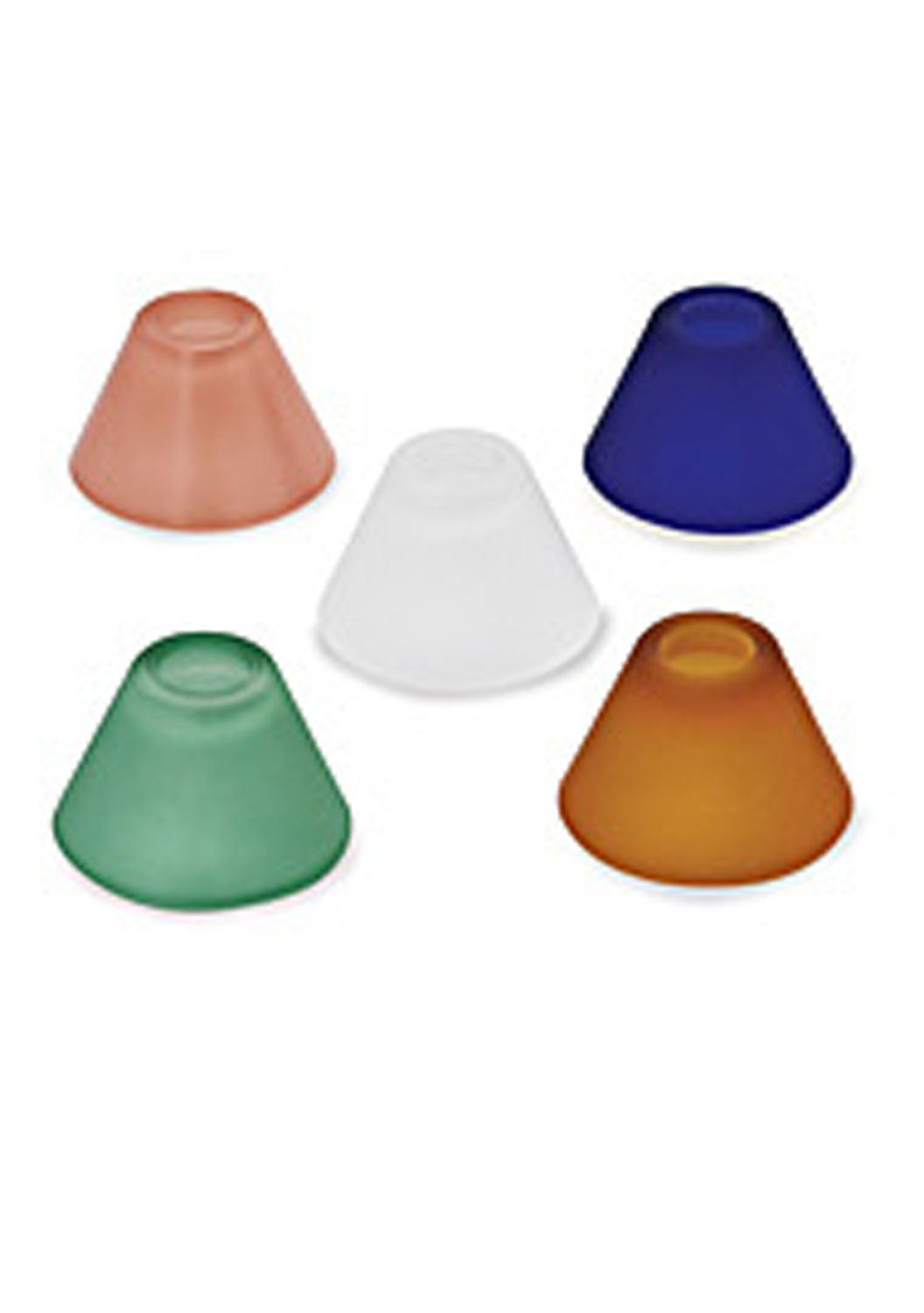 Visual Comfort Modern 700LICOFR Cone Glass Cone Glass Shield Lamp Shade White