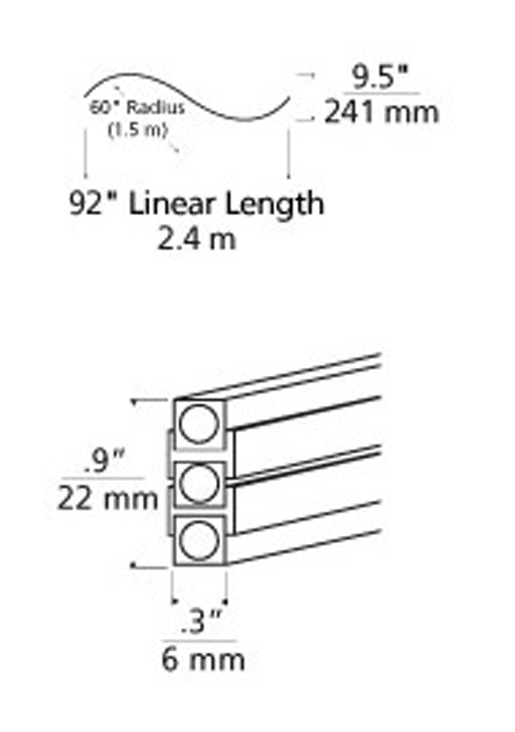 Visual Comfort Modern 700MO2BHSC60S Horizontal Two Circuit Monorail Track Light Pewter, Nickel, Silver