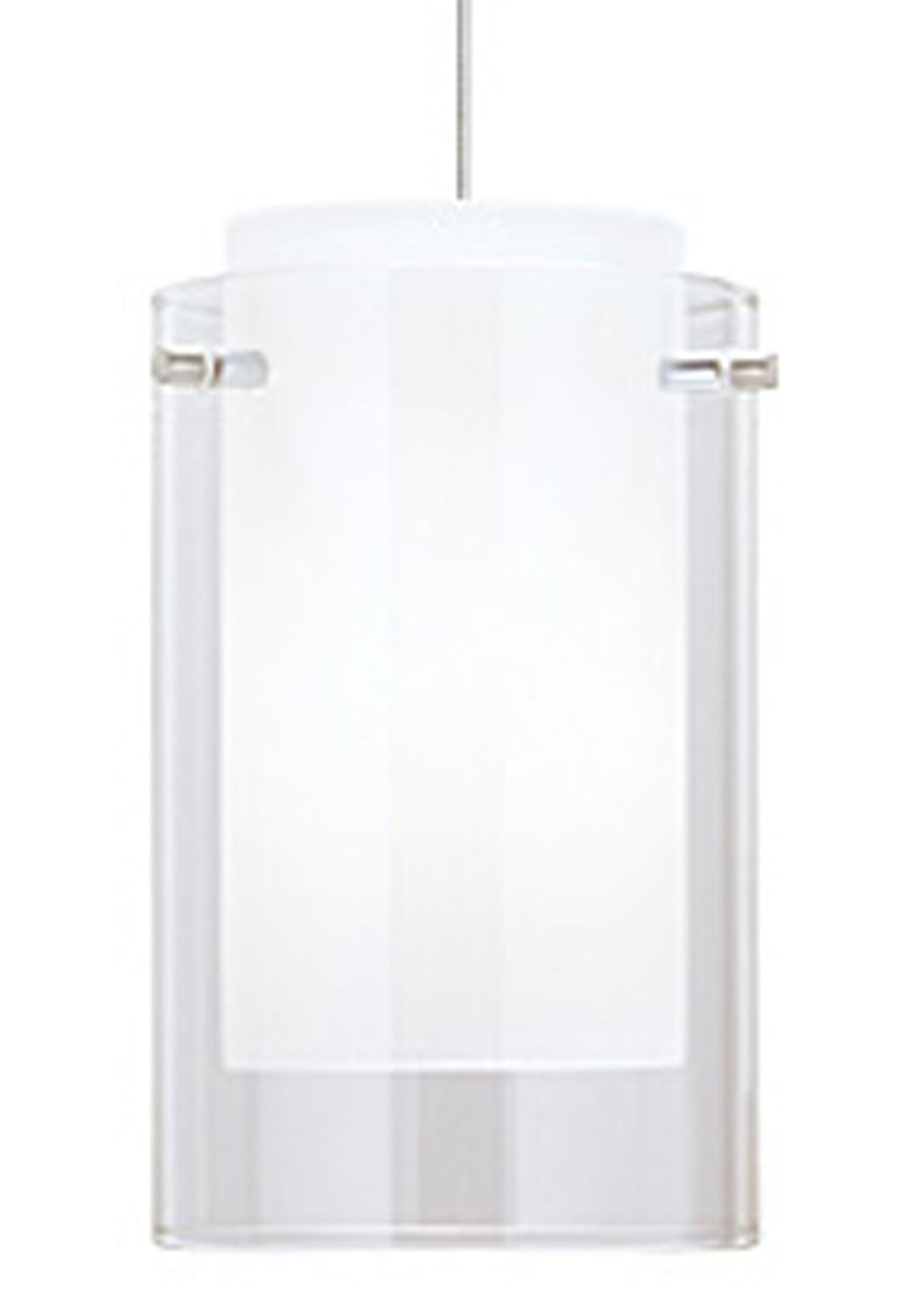 Visual Comfort Modern 700MOECPCS Echo One Light Pendant Track Light Pewter, Nickel, Silver