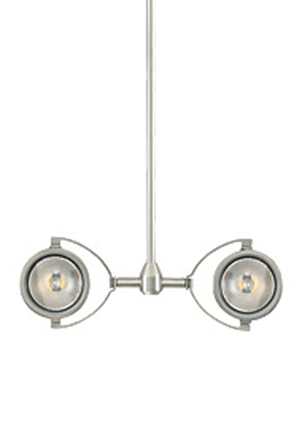 Visual Comfort Modern 700MOELT12S Elton Two Light Head Track Light Pewter, Nickel, Silver