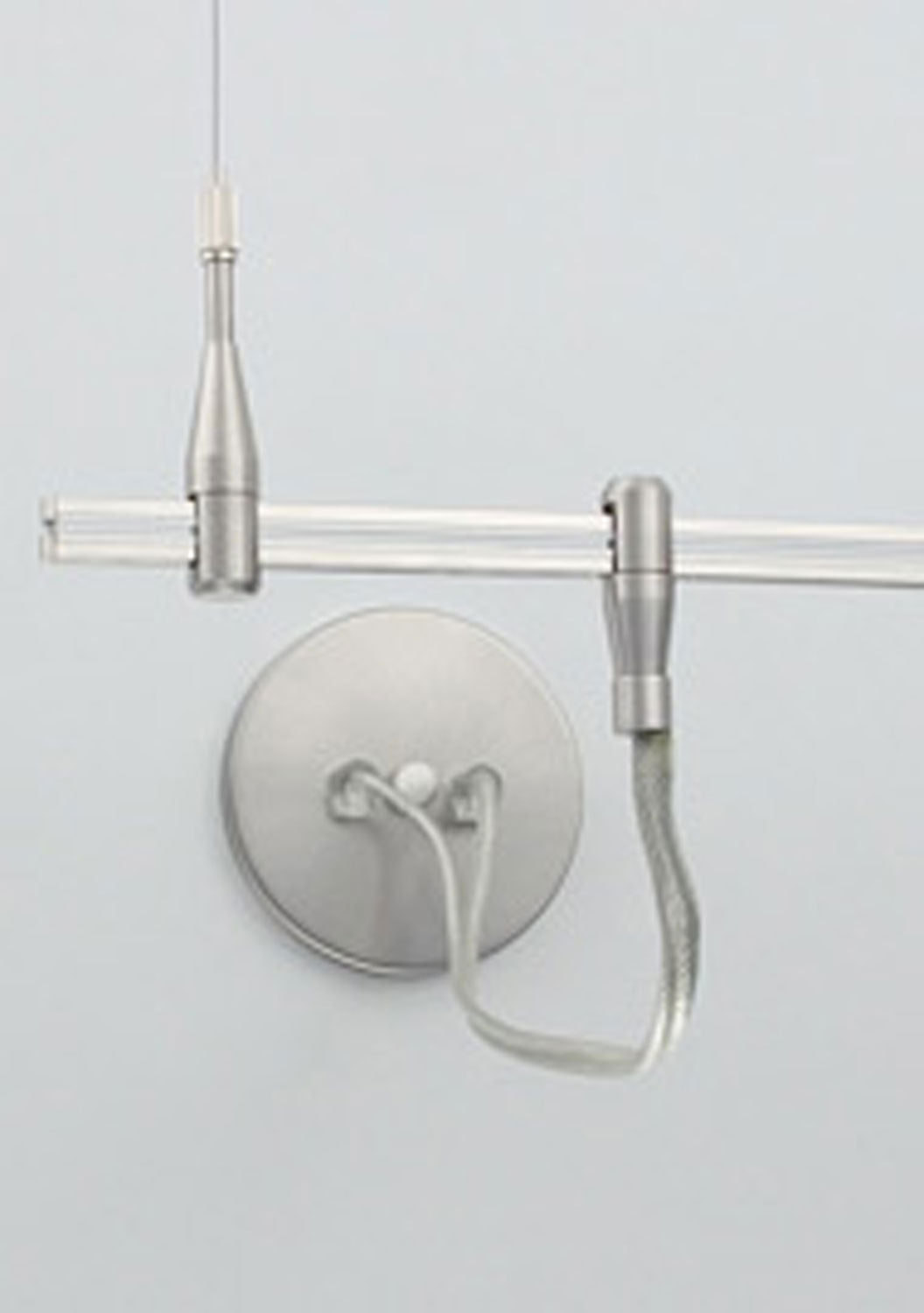 Visual Comfort Modern 700MOPCENC  Monorail Center Power Feed Single-Feed Track Light Chrome