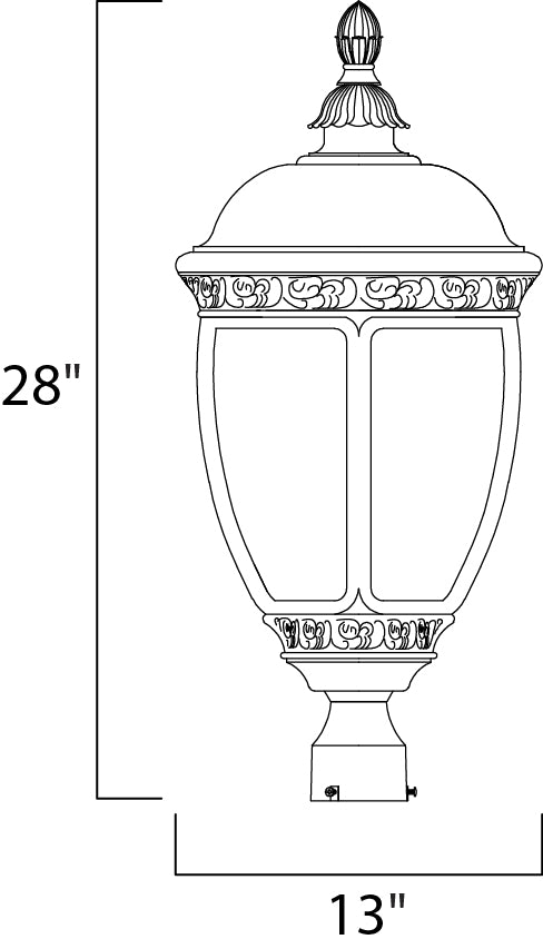 Maxim Lighting 3461CDSE  Knob Hill Dc Outdoor Sienna