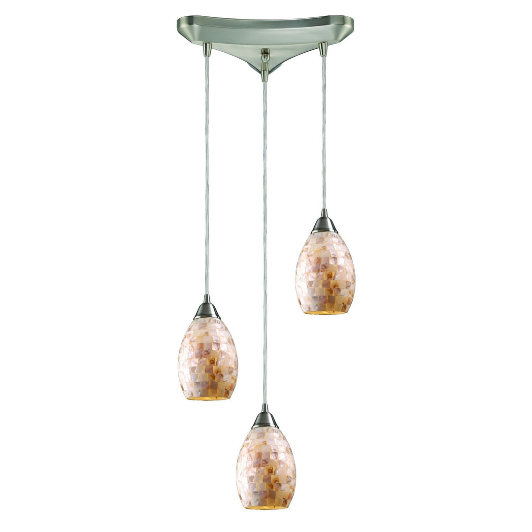 Elk Capri 10141/3 Pendant Light - Satin Nickel