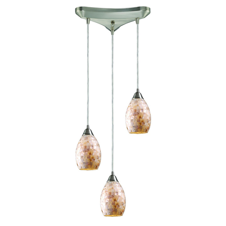 Elk Capri 10141/3 Pendant Light - Satin Nickel