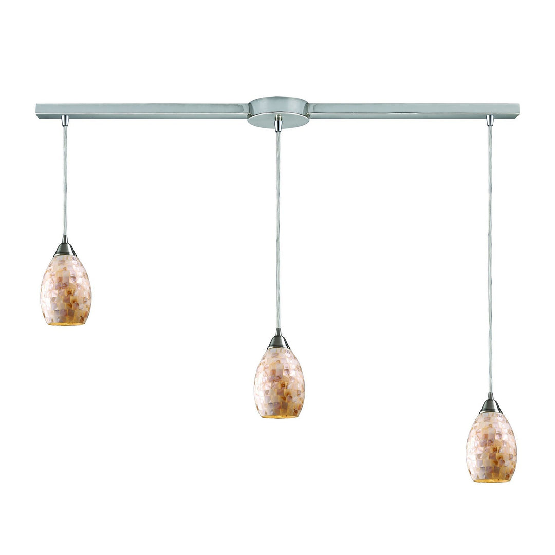 Elk Capri 10141/3L Pendant Light - Satin Nickel