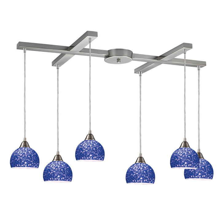 Elk Cira 10143/6PB Pendant Light - Satin Nickel