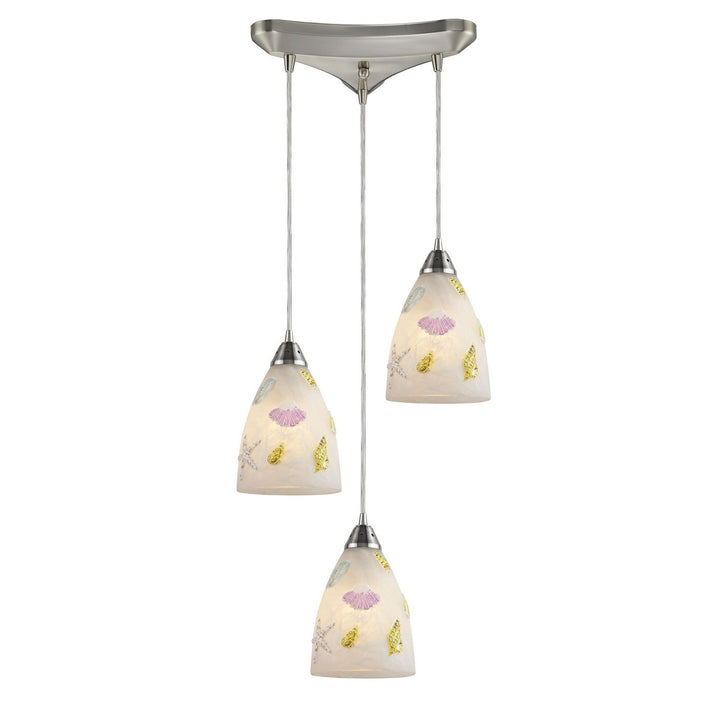 Elk Seashore 20000/3 Pendant Light - Satin Nickel
