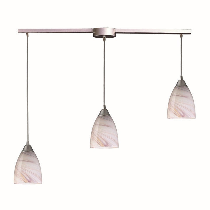 Elk Pierra 527-3L-CR Pendant Light - Satin Nickel
