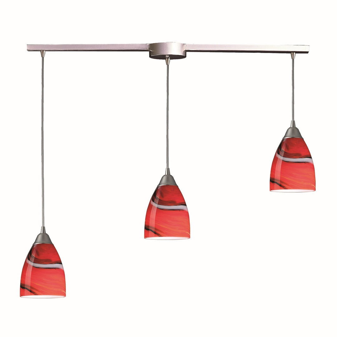 Elk Pierra 527-3L-CY Pendant Light - Satin Nickel