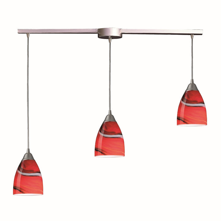 Elk Pierra 527-3L-CY Pendant Light - Satin Nickel