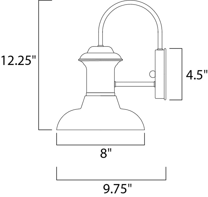 Maxim Lighting 35001EB  Wharf Outdoor Empire Bronze