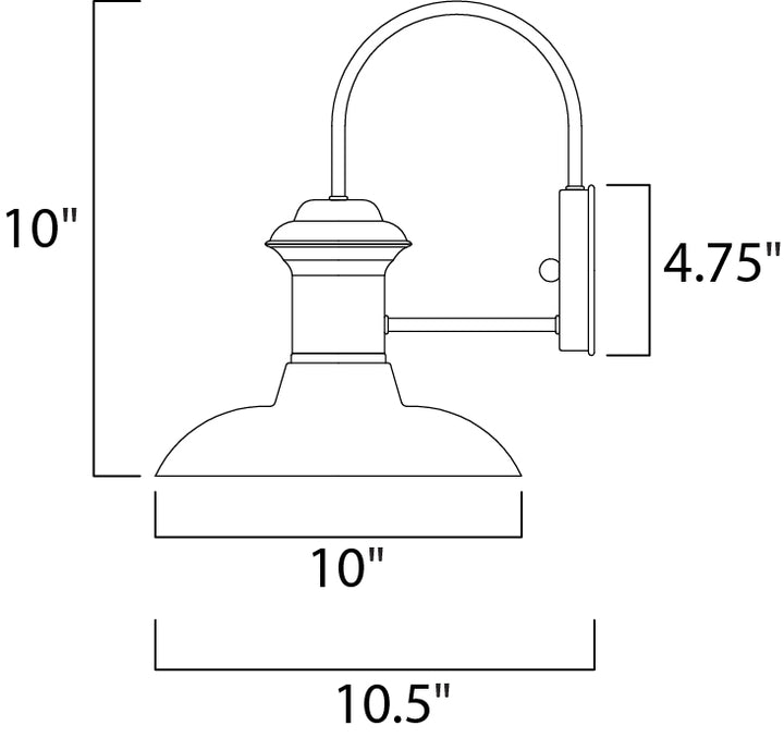 Maxim Lighting 35002EB  Wharf Outdoor Empire Bronze
