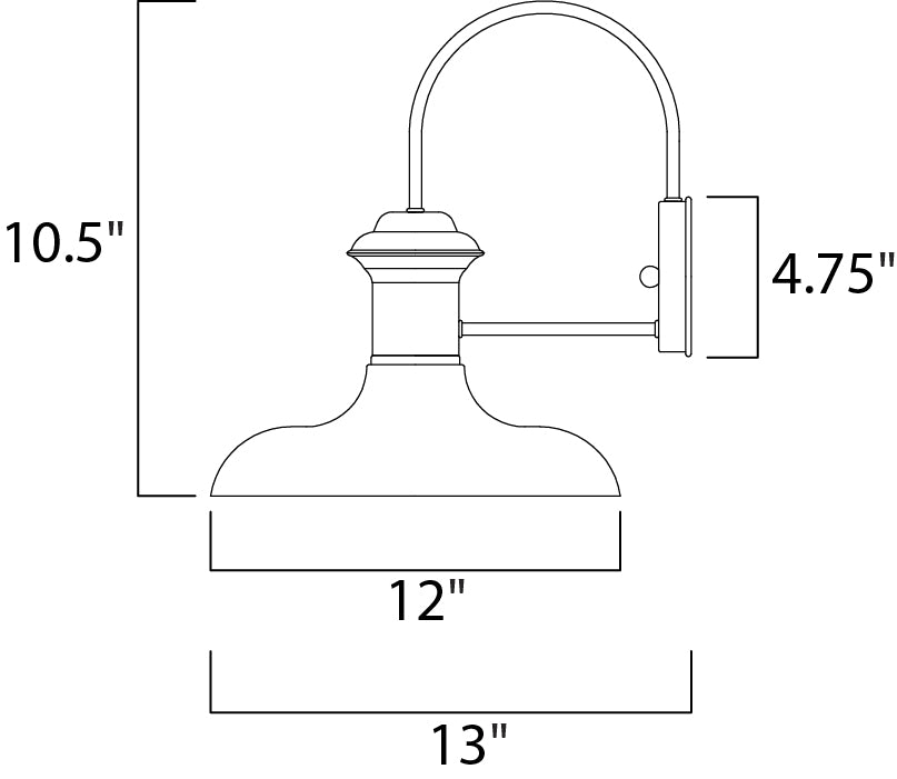 Maxim Lighting 35003EB  Wharf Outdoor Empire Bronze
