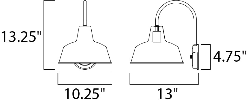 Maxim Lighting 35016BK  Pier M Outdoor Black