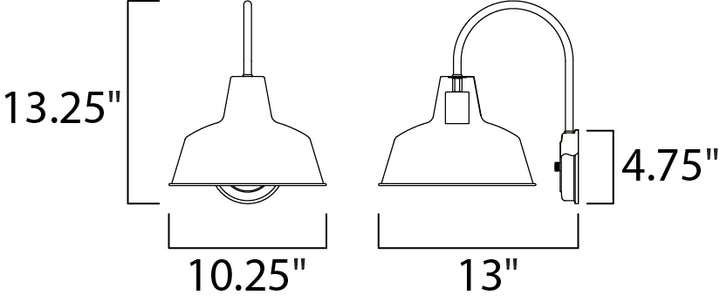 Maxim Lighting 35016BK  Pier M Outdoor Black