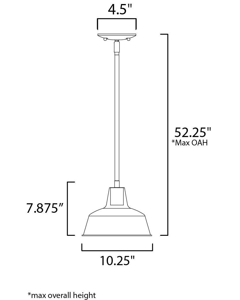 Maxim Lighting 35017WZ  Pier M Outdoor Weathered Zinc