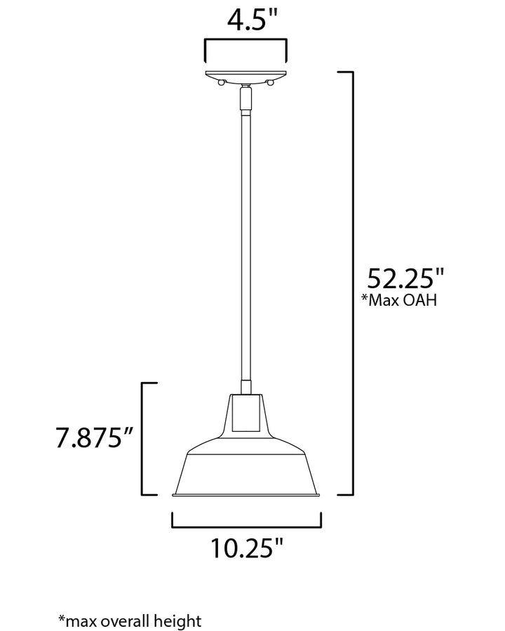 Maxim Lighting 35017BK  Pier M Outdoor Black