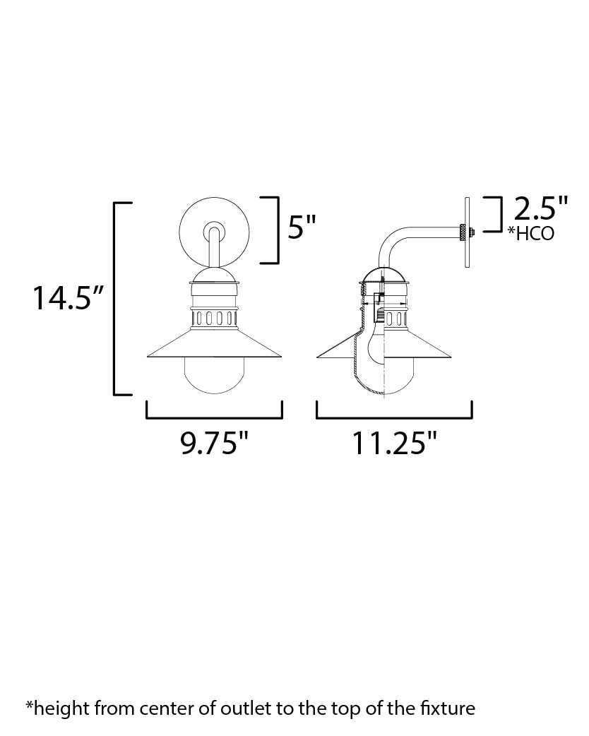 Maxim Lighting 35122SWBK  Admiralty Outdoor Black