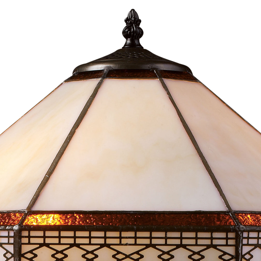 Elk Lighting D1858  Stone Filigree Lamp Tiffany Bronze