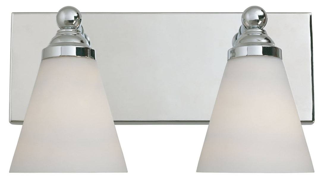 Designers Fountain Hudson 6492-CH Bath Vanity Light 14 in. wide - Chrome