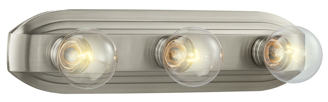 Designers Fountain 6613-BN Value Bath/Vanity Three Light Bath Bar Utility Light Pewter, Nickel, Silver