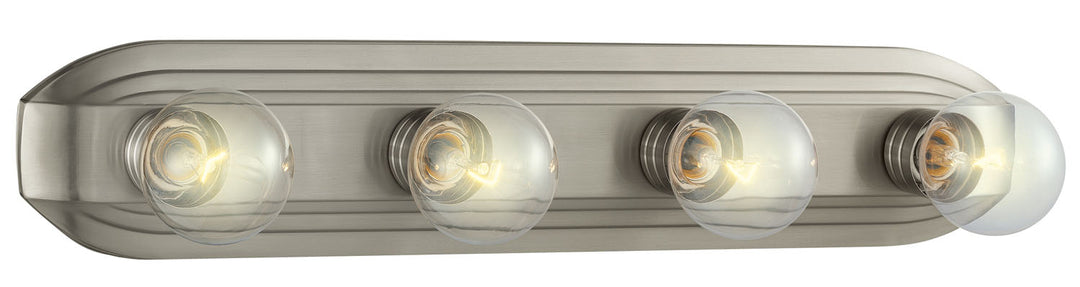 Designers Fountain 6614-BN Value Bath/Vanity Four Light Bath Bar Utility Light Pewter, Nickel, Silver