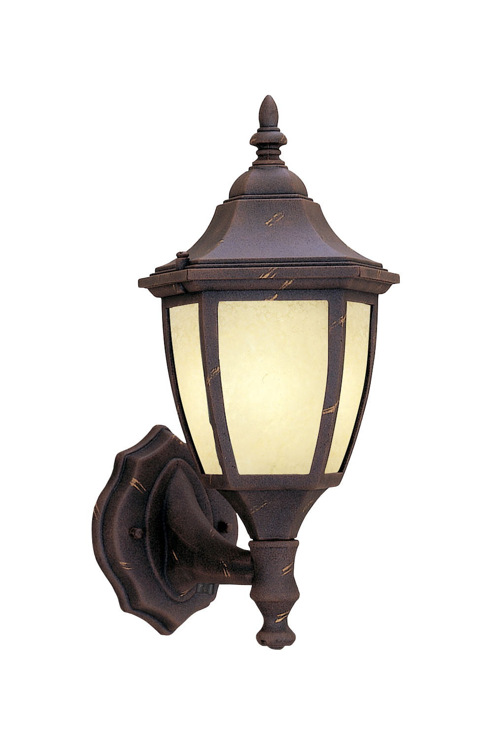 Designers Fountain ES2462-AM-AG Builder Cast Aluminum One Light Wall Lantern Outdoor Bronze / Dark