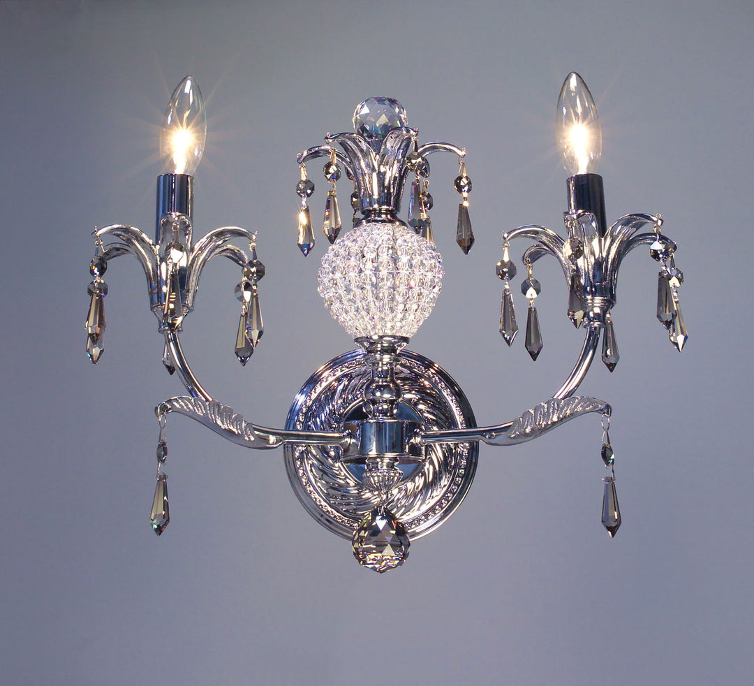 Classic Sharon 16112 CH SMK Wall Sconce Light - Chrome