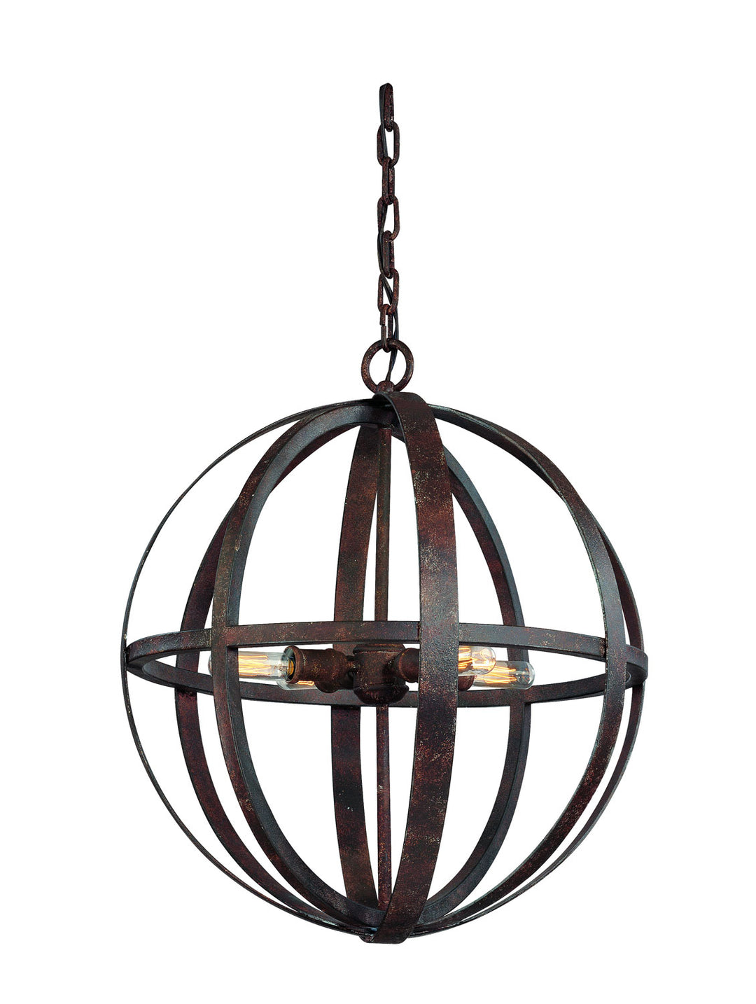 Troy Flatiron F2514WI Chandelier Light - Weathered Iron