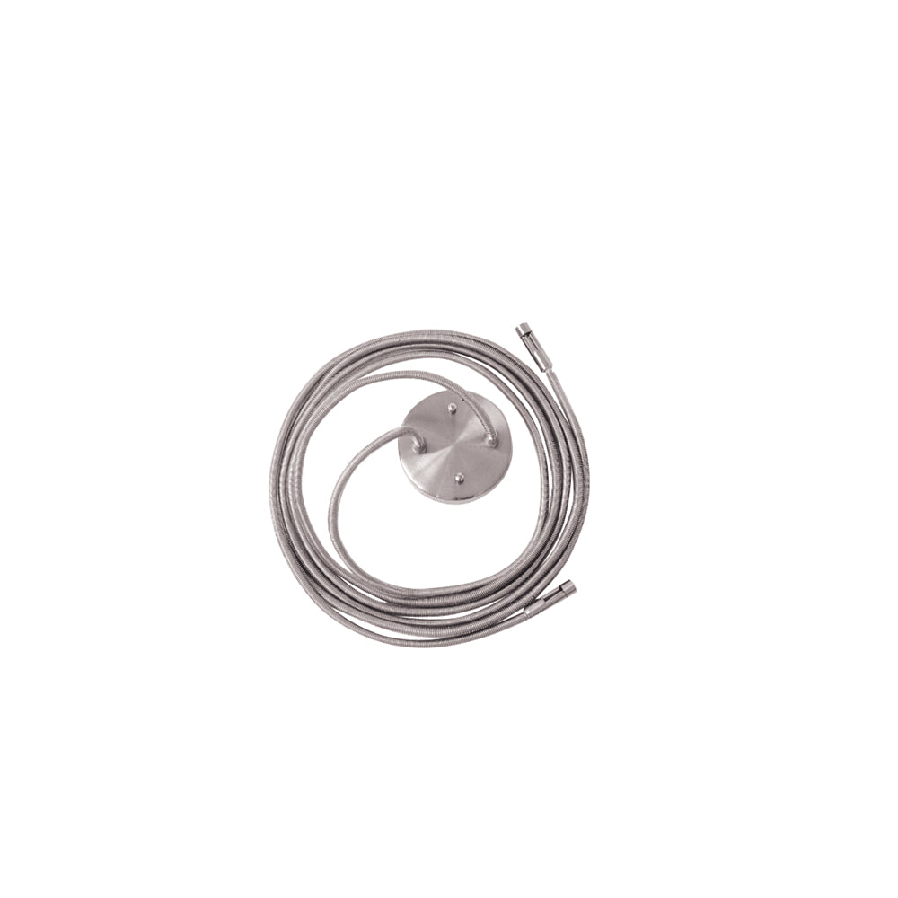 George Kovacs Lighting GKPF0196-084 Power Feed Dual-Post Power Feed Canopy Decor Pewter, Nickel, Silver