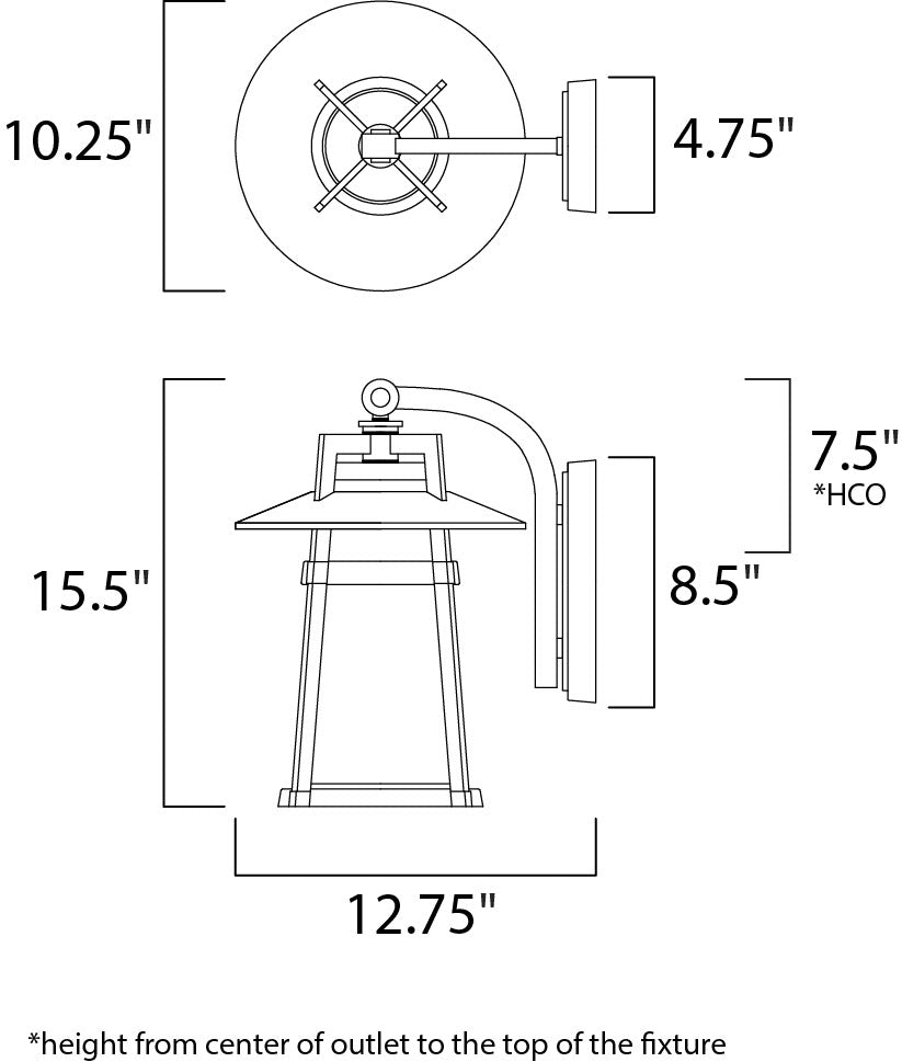 Maxim Lighting 3536SWAE  Calistoga Outdoor Adobe