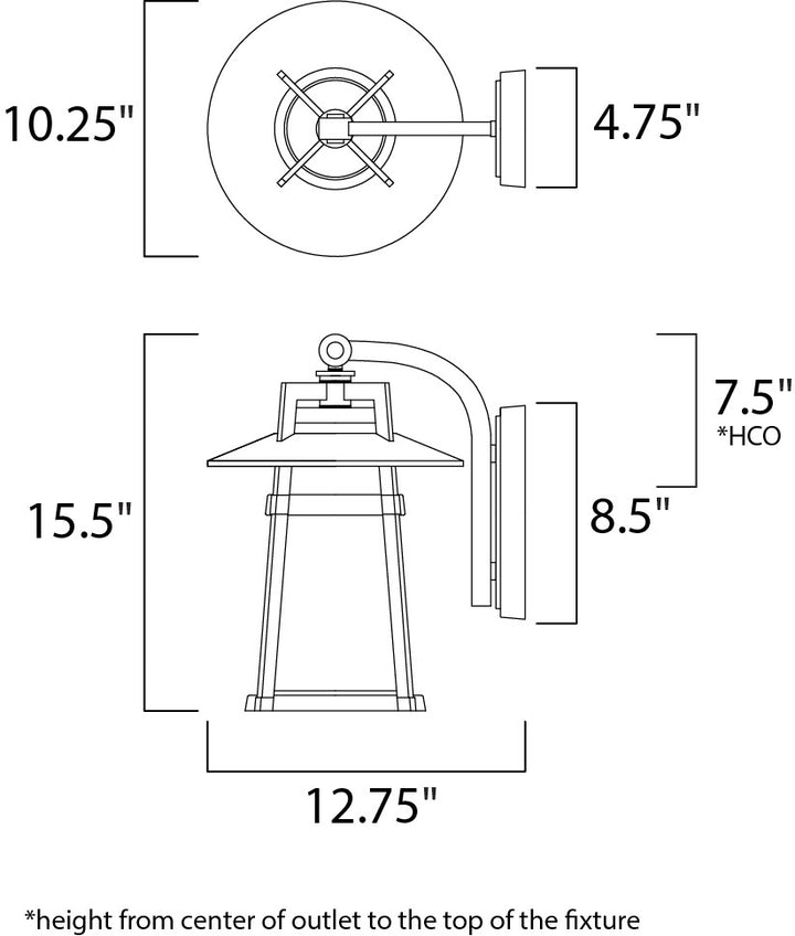 Maxim Lighting 3536SWAE  Calistoga Outdoor Adobe